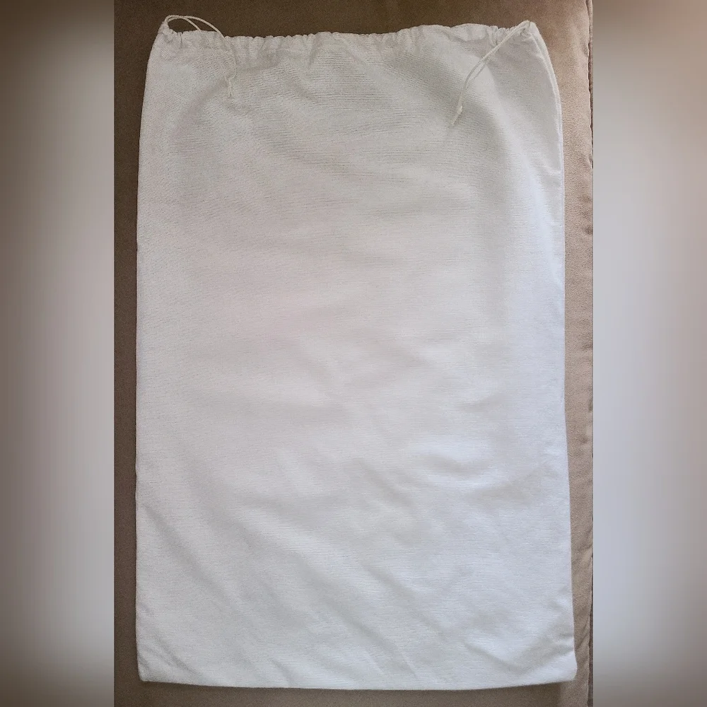 Stuart Weitzman White & Silver XL Boots & Purses Dust Bag